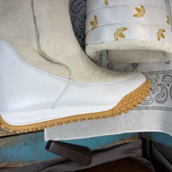 VTG 2005 Adidas Missy Elliot Insulated Fur Lined Cream Suede Boot 133084 Wmn  8 - Picture 10 of 11